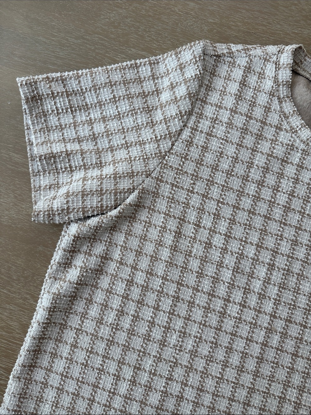 Dazy Plaid Textured Tee | 1XL - Picture 2 of 7
